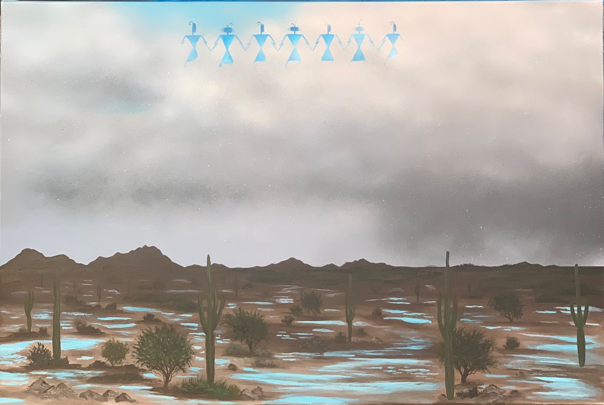 2x3’ canvas “Monsoon” 